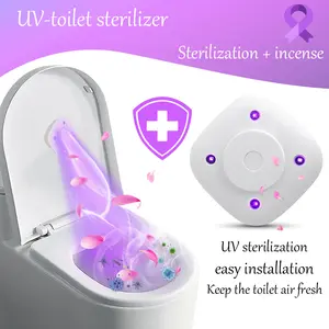 Toilet Aromatherapy lamp, Ultraviolet lamp, Bathroom Aromatherapy kit, Household toilet cleaning accessories, Bathroom cleaning summer essentials Odor Fresh Antibacterial