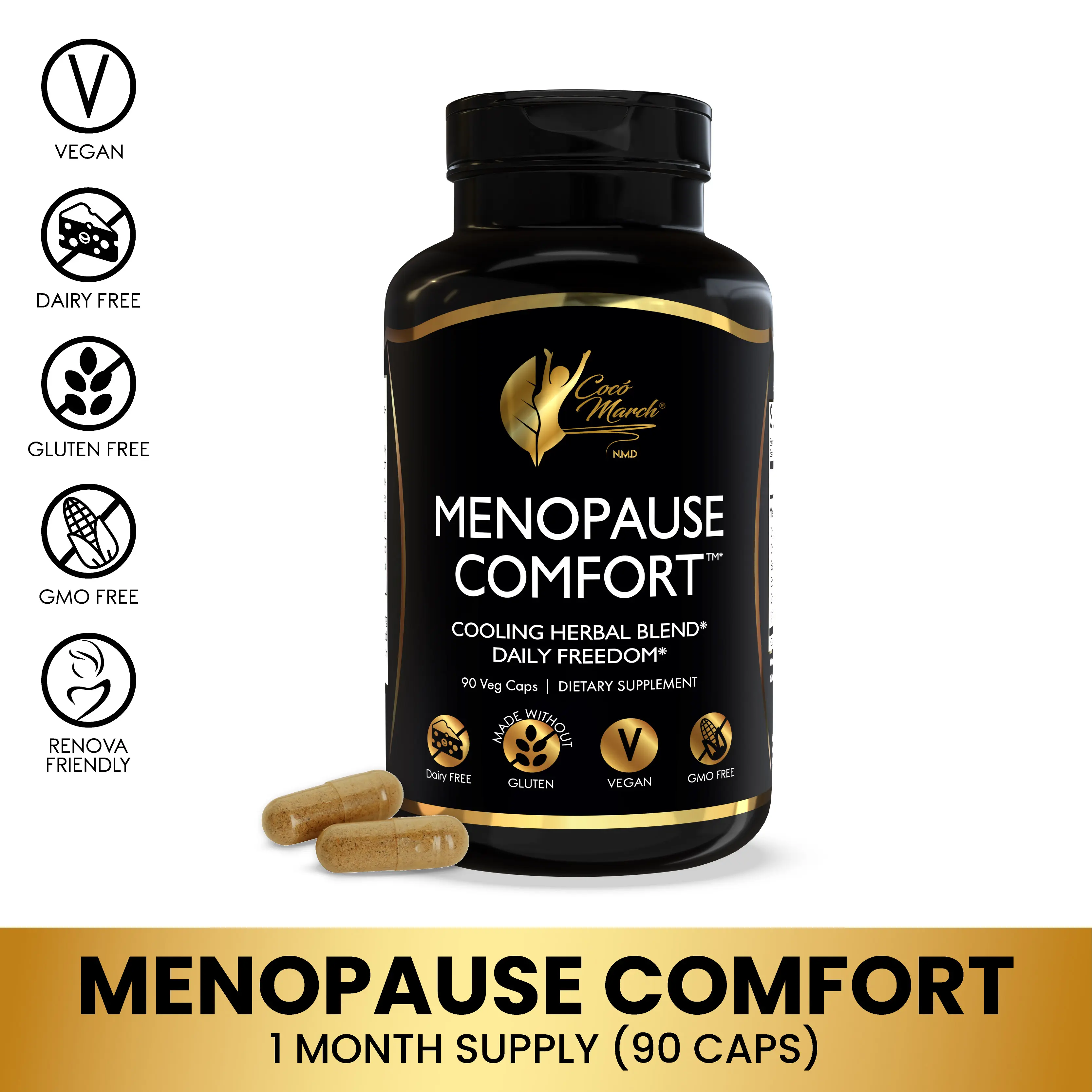 Coco March N.M.D Menopause Comfort Wellness Supplement, Dietary Health ...