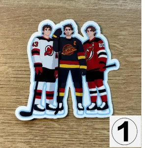 Jack Hughes#10 DIE-CUT STICKER USA Hockey Golden Goal 2026 Hockey Sticker, Gift For Fan