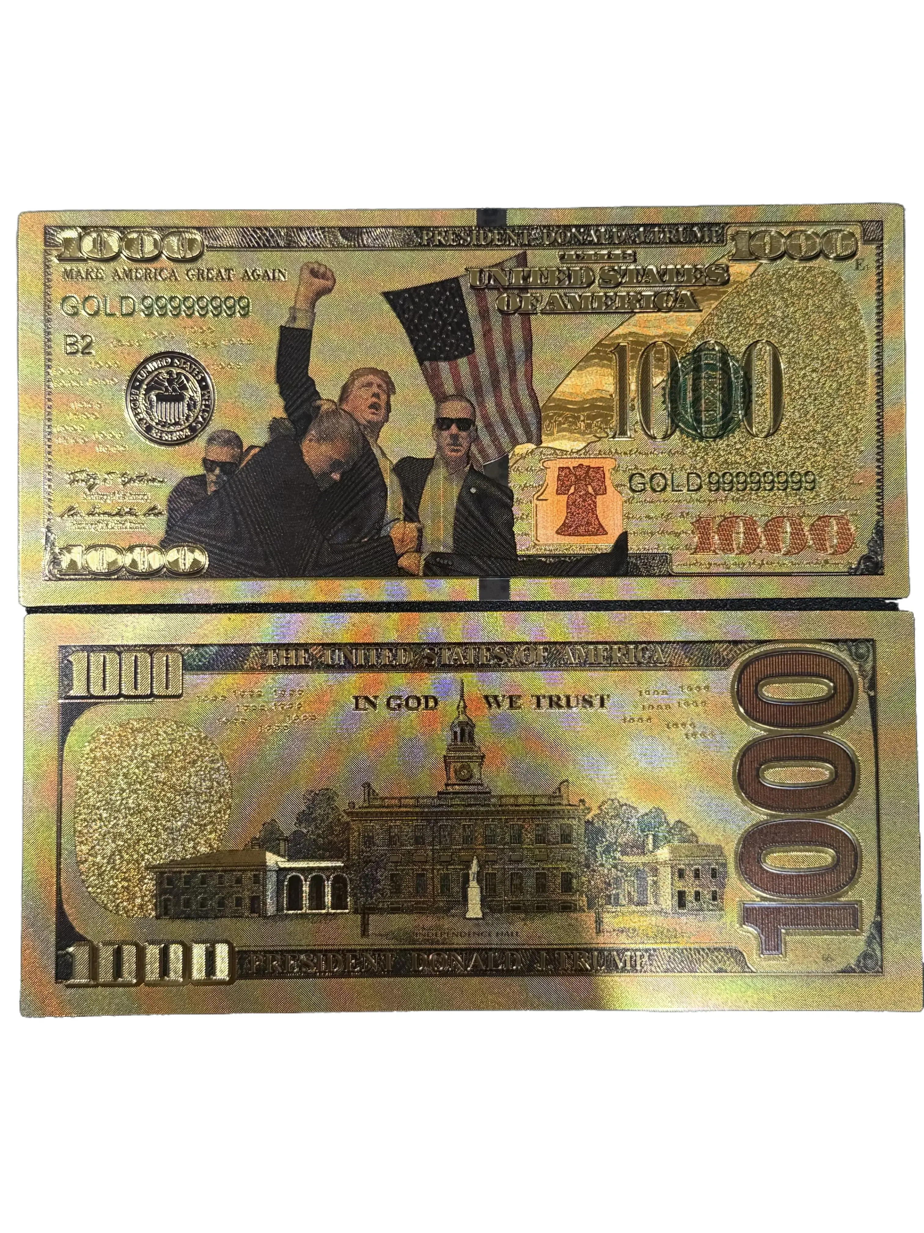 Presidential $1000 Gold Foil Note