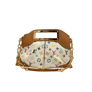 Pre-owned Louis Vuitton coated canvas Shoulder Bags Multicolor Monogram x Takashi Murakami Judy MM