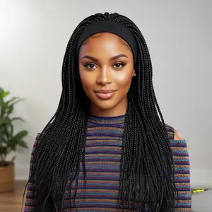 24 inch Braided Grace & Bold Stripes - Vibrant Striped Styles, Shoulder-Baring Silhouettes, Protective Braided Hairstyles for Effortless Elegance