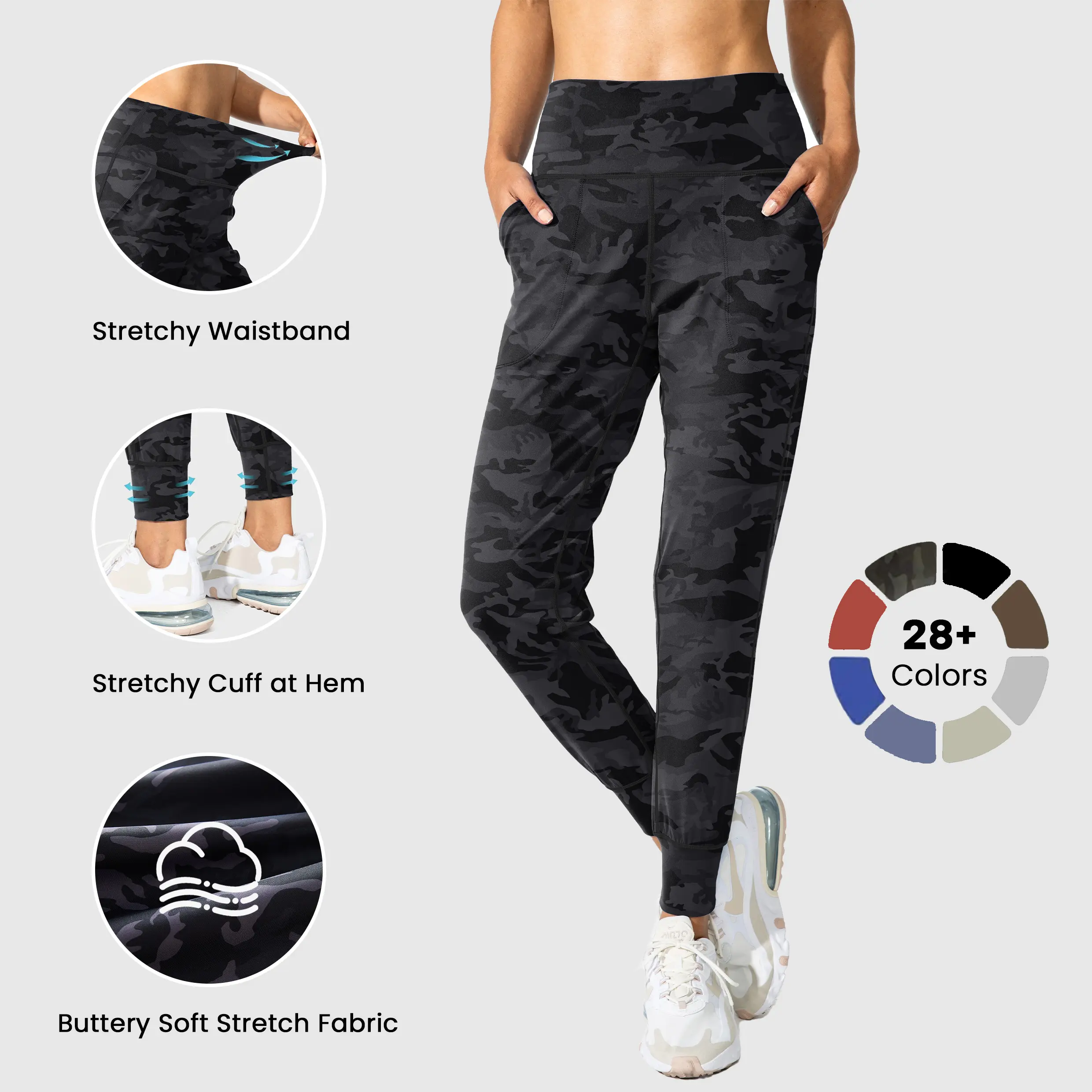 G Gradual Women's High Waisted Stretchy Joggers with Pockets - Lightweight Quick Dry Women's Clothes for Running, Gym, Lounge - Casual Loose Leggings Sweatpants Comfy Yoga Workout Wear #TikTokshopbacktoschool