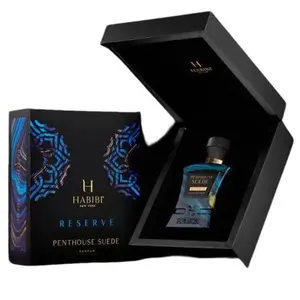 HABIBI NEW YORK Penthouse Suede Reserve Eau de Parfum 75ml - Unisex Luxury Fragrance for Unisex Wear, with Metallic Spice, Warm Woods, Intimate Warmth, Floral Softening, and Amber Base