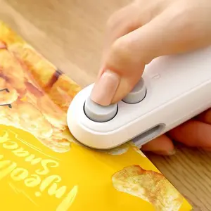 【FaddishDeal】Mini snack bag sealing machine,2 in 1 heat USB rechargeable snack bag selaer,plastic Electric bag sealers Sealer Multifunctional.excellent gifts for Christmas and new year，Must-buy on Black Friday