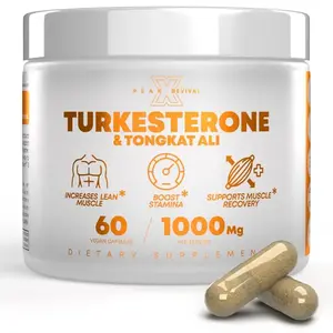 Peak Revival Turkesterone 1000 Mg Capsules Supplement Natural Fitness Healthcare Muscle Tongkat Ali Strength Recovery Stamina Men Ultra Veggie Probiotics for Women Ph Balance with Supplement150 Softgel Gut Care Male Health Extract Daily Vitamins
