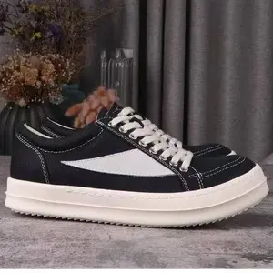 Men's and women's ro low top retro Shoes Luxury designer canvas Lace Up sports shoes size 34-48 Casual inverted triangle Gothic style Athletic trainers