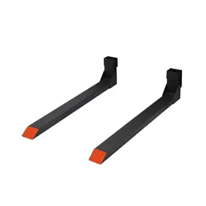 GARVEE 48 Inch Pallet Fork Blades with 4000lbs Capacity for Forklifts, Featuring Movable Connectors, Ideal for Kubota, Bobcat, Skid Steer Loaders, and Tractors - Durable and Versatile Equipment