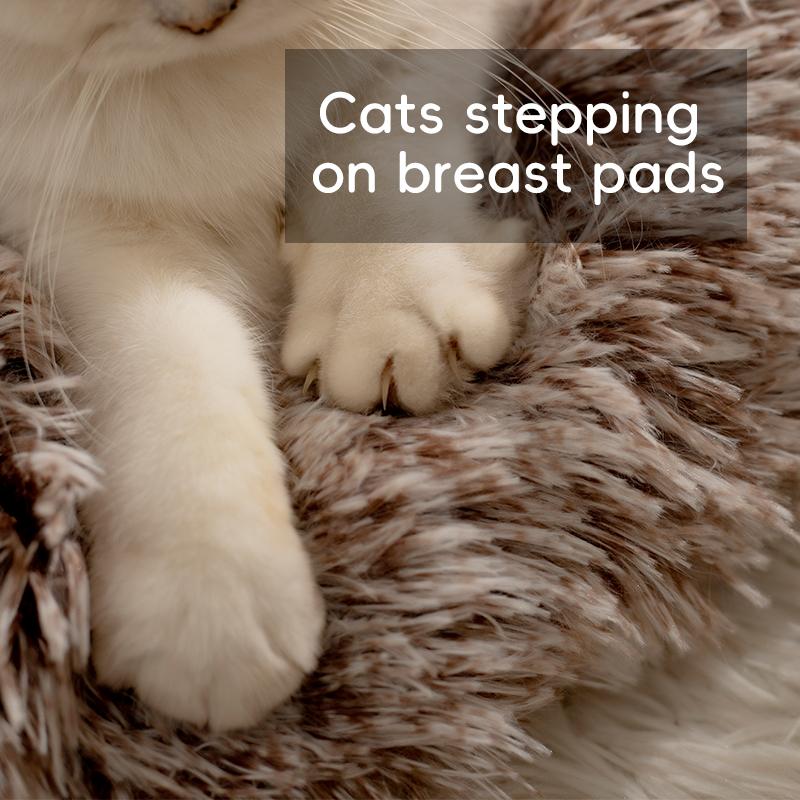 BOOTEELY Comfortable Resting Bed Plush Enclosed Cats Nests Warm Cats Hideaways for Indoor Use in Winter Portables Pet Shelter