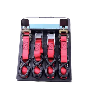 Stainless Steel Ratchet Tie Down Strap 25mm by 5m for Truck Wheel Transport Securing