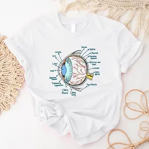 Eye Anatomy T-shirt, Optometry School Shirt, Optician Tee, Optometrist Cute Gift, Optometric Tech Shirt, Ophthalmology T-shirt, Funny Eyeball Shirt