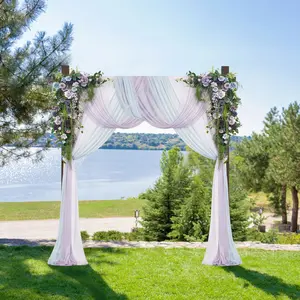 7.48 ft Square Wooden Wedding Arch Stand – Sturdy Design for Ceremony, Party, Proposal, Garden Décor & Christmas Events​
