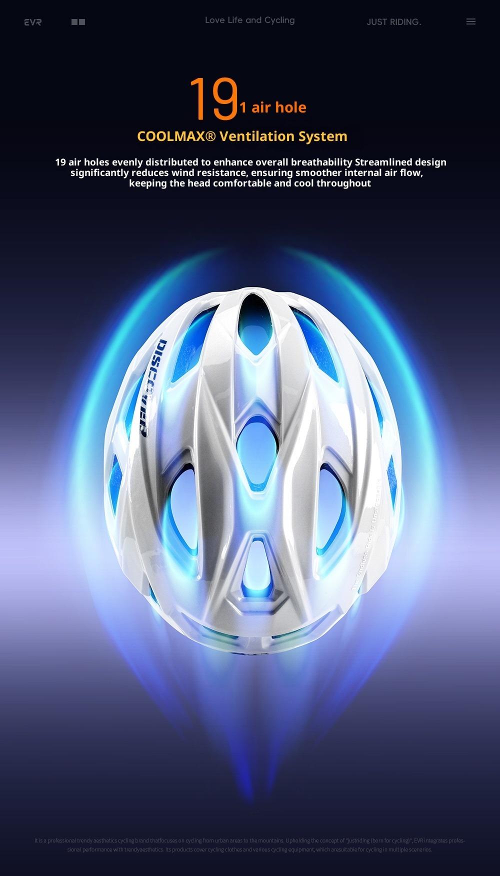 EVR New Magnetic Color‑Changing Cycling Helmet with Visor for Road Bikes — Outdoor Safety Helmet DIS (Item No.: TK2412)