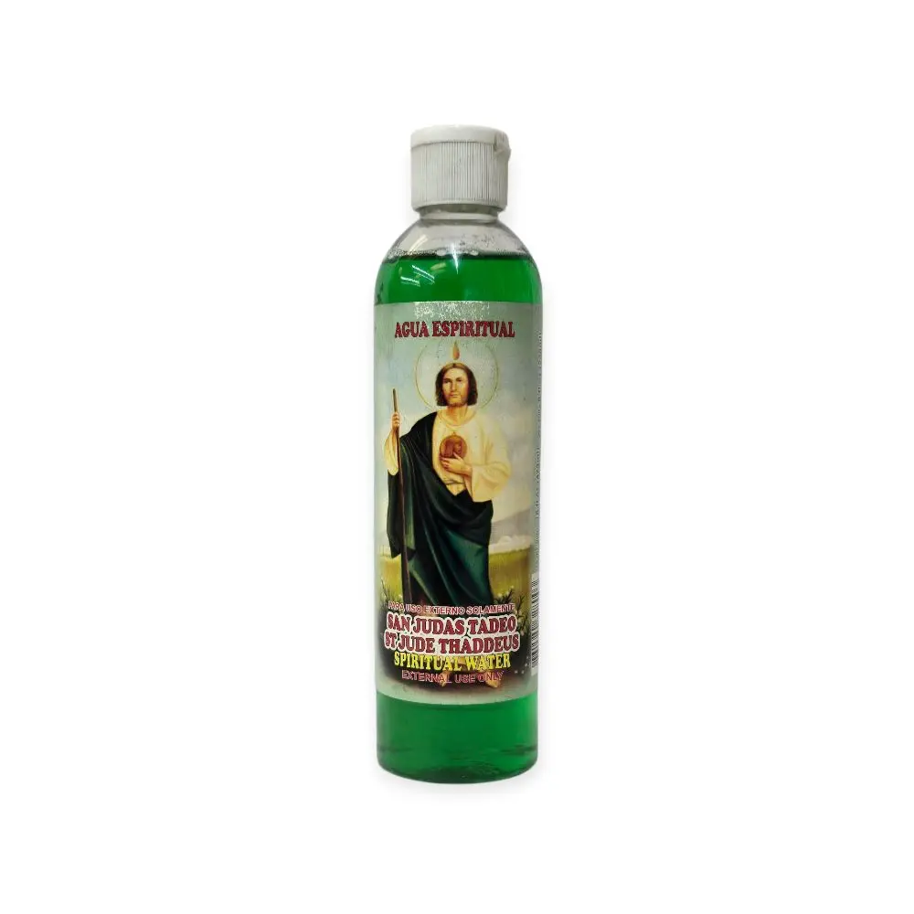 St. Jude Thaddeus Spiritual Water for Prayers & Rituals - Scented Liquid for Divine Intervention, Spiritual Protection & to Open Roads, 16 oz, Family Problems, Legal Problems, External Use, Sd Water, Spiritual Baths