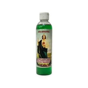 St. Jude Thaddeus Spiritual Water – For Urgent and Impossible Cases (16 oz) Agua Espiritual  San Judas Tadeo