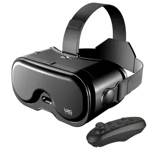 VRG Virtual Reality 3D VR Glasses Headset Goggle Helmet Device Lenses Smart For Smartphone Cell Phone Mobile Viar Realidade Controller game video Viewer Hedset augmented Gogle film gamer joystick Accessories machine movie wearable Set