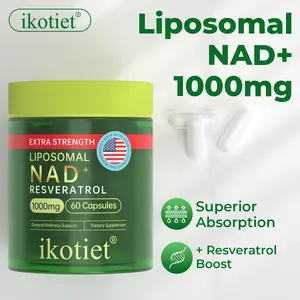 digestive and vision support, to boost NAD+ levels, promote sleep, and relieve stress; liposomal technology ensures maximum absorption. Pack of 60 capsules.