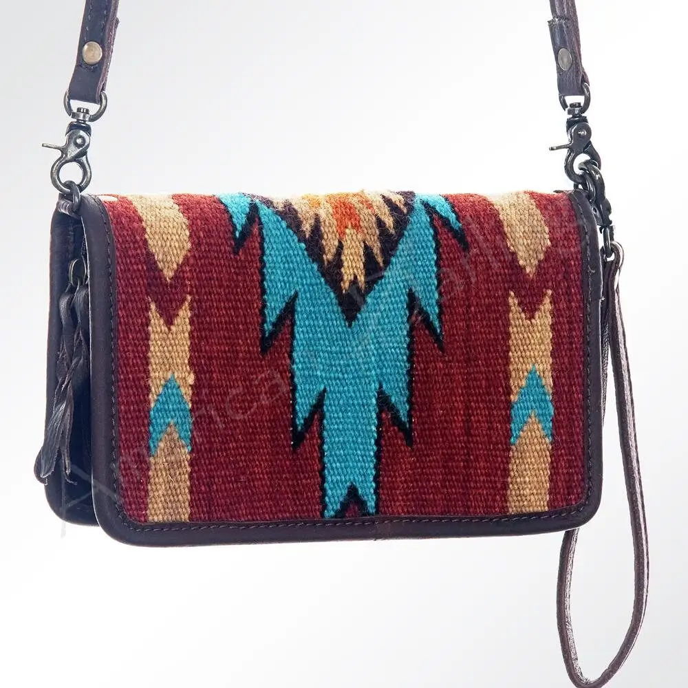 Maroon Sky Crossbody Wallet