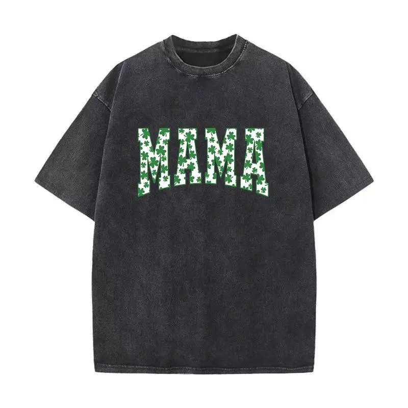 Washed Cotton Tee-Black