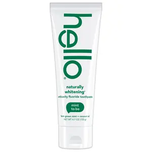 hello naturally whitening fluoride toothpaste hello naturally whitening fluoride toothpaste