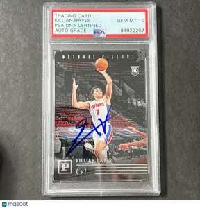 2020-21 Panini Chronicles #111 Killian Hayes Signed Card AUTO 10 PSA Slabbed RC