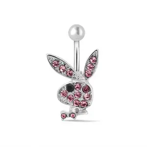 Pink Bunny Belly Piercing