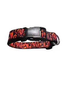 Flame/Fire Dog Collar