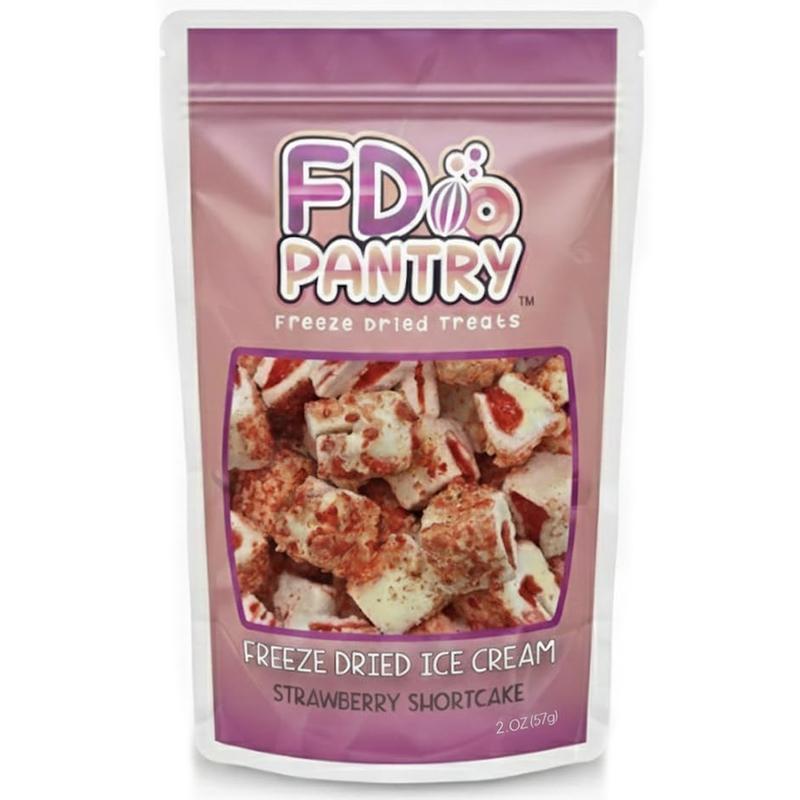 FD Pantry Freeze-Dried Ice Cream Crunch Bites – Strawberry Shortcake, Cookie Crunch & Chocolate Eclair Flavor (2 oz |  Snack Treat