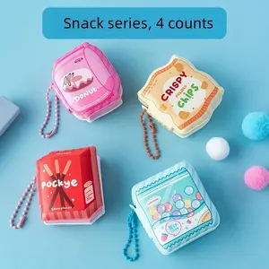 4 Piece Mini Notebooks Set with Cute Charms, Portable Creative Journals for Daily Use, Stationery Supplies, Back-To-School Gift, Birthday Present, Holiday Gift