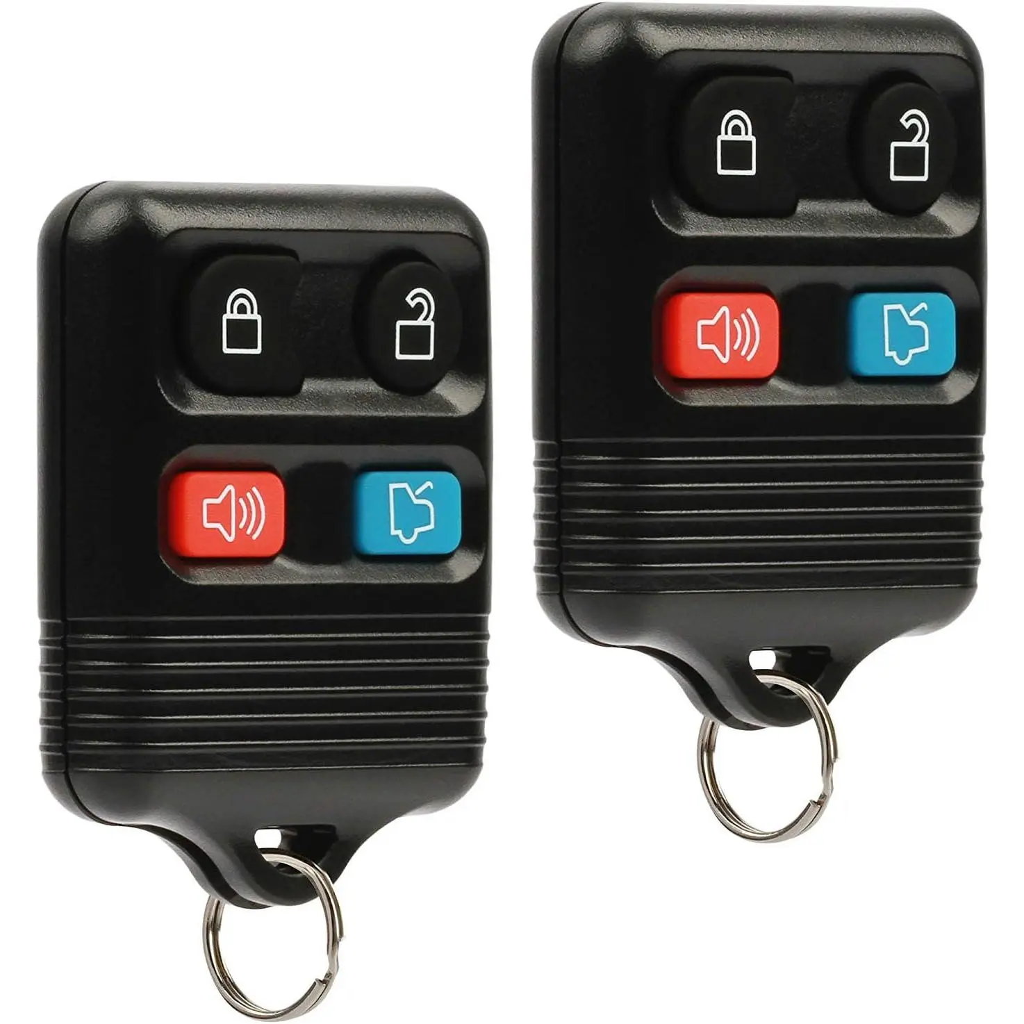 Replacement Car Key Fob Keyless Entry Remote - Key Accessory, Vehicle Interior Accessory - Fits Ford Expedition, Explorer, Mustang, Fusion; Lincoln Town Car; Mercury Grand Marquis; Mazda (CWTWB1U345) (Set of 2), Car Key Accessory