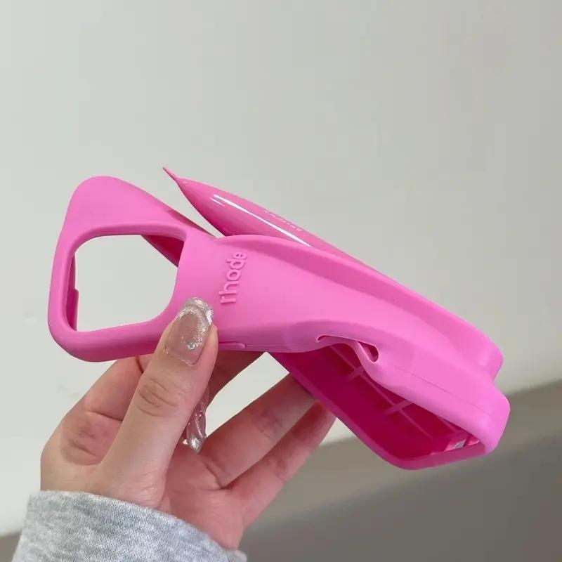 Rhode With box Makeup Pocket Phone Case with Lip Balm Holder for iPhone 11 12 13 14 15 16 17, Cute Protective Back Cover, Handy Beauty Storage Phone Accessory for Women and Girls