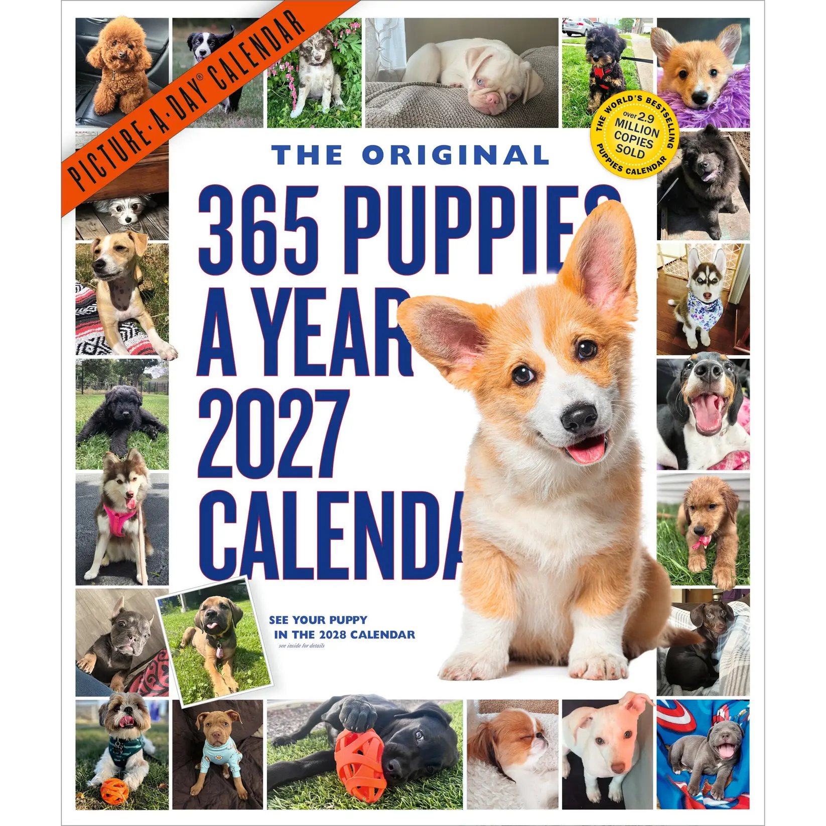 365 Puppies-A-Year Picture-A-Day® Wall Calendar 2027 by Workman Calendars