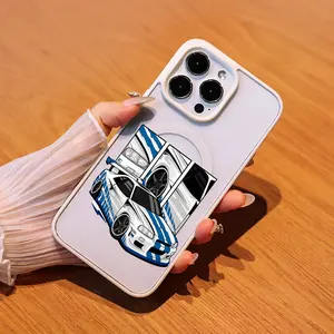 Nissan Skyline GT-R K1 \Drift\ Phone Case for iPhone17/16/15/14/13/12/X/PRO/PLUS Samsung(S22-S25) Matte Magnetic Phone Case Unobstructed wireless charging Strong magnetic adsorption iphone 16 pro max cases Smartphone RO1011041 Acrylic Fingerprint