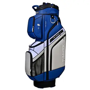 TUMMOCK Golf Cart Bag - 14-Way Top Divider for Clubs, Quiet Access, Multiple Storage Pockets, Lightweight Durable Build, Cart-Friendly Design for Accessories, Golf Clubs