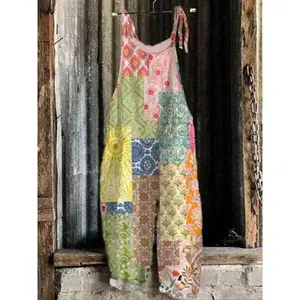 Women’s floral print overalls, casual comfortable jumpsuit for everyday wear, ladies’ overalls for all seasons
