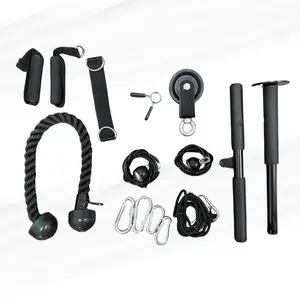 LAT Pulley Cable Machine System DIY Gym Attachment Lat Pulldown Workout Kit