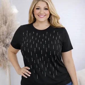 AE ALMA EDELIA'S DISEÑOS A TU ESTILO The Viral Sparkle Tee Casual Blouses for Women - Stylish Top Shirts