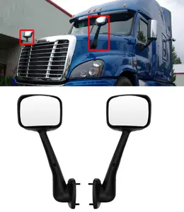 Premium Freightliner Cascadia Chrome Hood Mirror Bundle Left+Right (Pair)