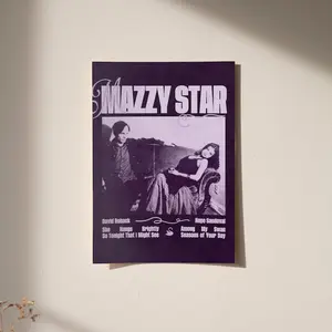 Mazzy Star Poster Dream Pop Modern Wall Art (Digital )