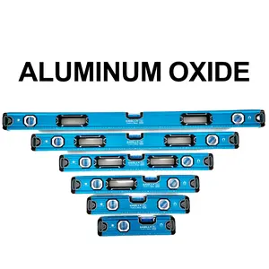 Vertical Sight 6-Piece Aluminium Alloy Levels Set 12/16/20/24/32/40 Inch Magnetic Torpedo Level 45°/90°/180° Bubbles Open Top View Design for Contractors DIY Heavy Duty Industrial Hardware Tool Home Meter Scale