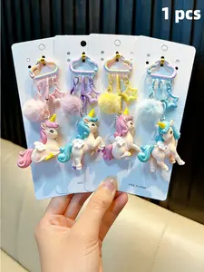 New Dreamy Unicorn Bag Charm, Mother's Day Student Backpack Keychain, Cute Car Key Chain, Gift for Men and Women, Valentine's Day Surprise