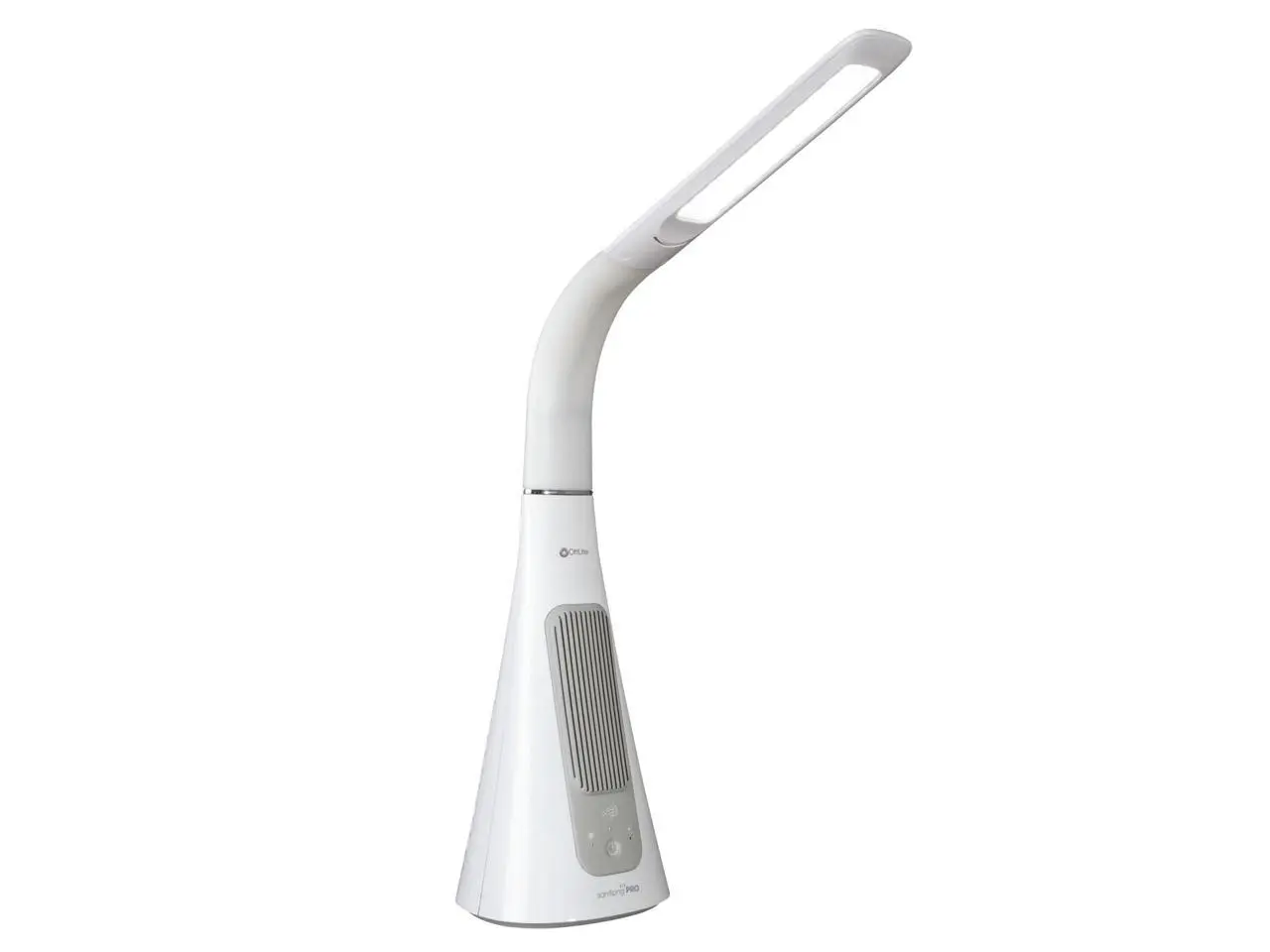 OttLite Wellness Series SanitizingPro LED Desk Lamp And UV Air Purifier -  15" to 25" High - White  SC1AP00S