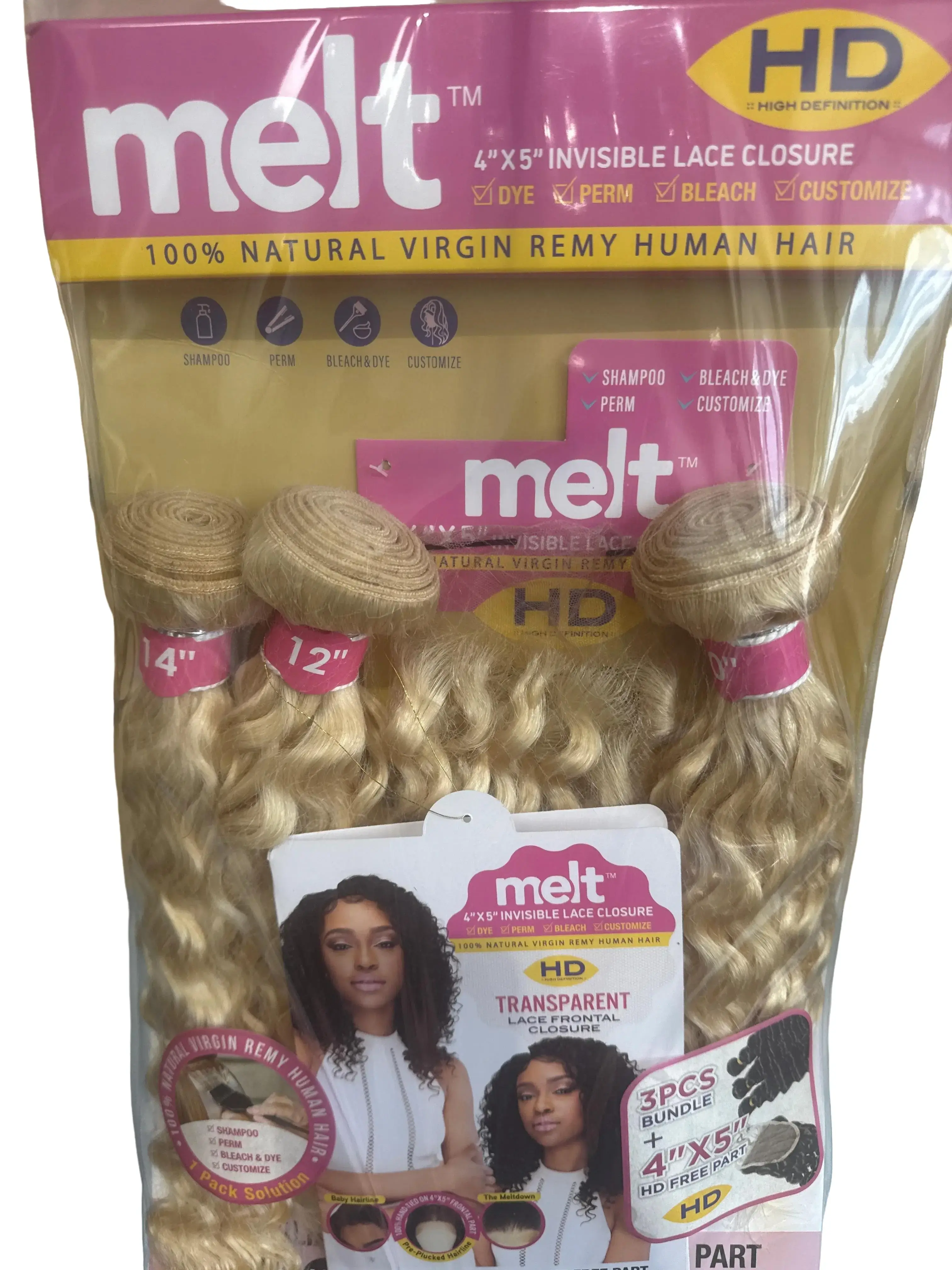 JANET MELT - 4"X5" INVISIBLE LACE CLOSURE
