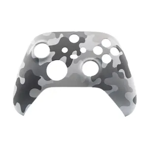 Camouflage Plastic Grip Cover Replacement Shell Game Controller for Xbox Series S/x Controller, Blue Handle, Repair Part, Model Xinghao