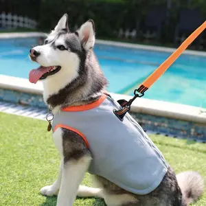 Dog Cooling Vest Harness Cooler Jacket with Adjustable Zipper for Outdoor Hunting Training and Camping