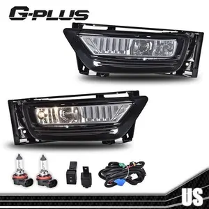 Fit For 2013-2015 Honda Accord Sedan Smoke Front Bumper Fog Lights W/ Bulbs