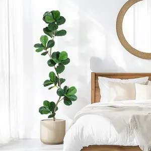 【Restock Sale】GARVEE Discover the elegance of GARVEE Artificial Rubber Trees available in 5ft, 6ft, and 7ft heights, perfect for enhancing indoor spaces with a touch of greenery and sophistication.