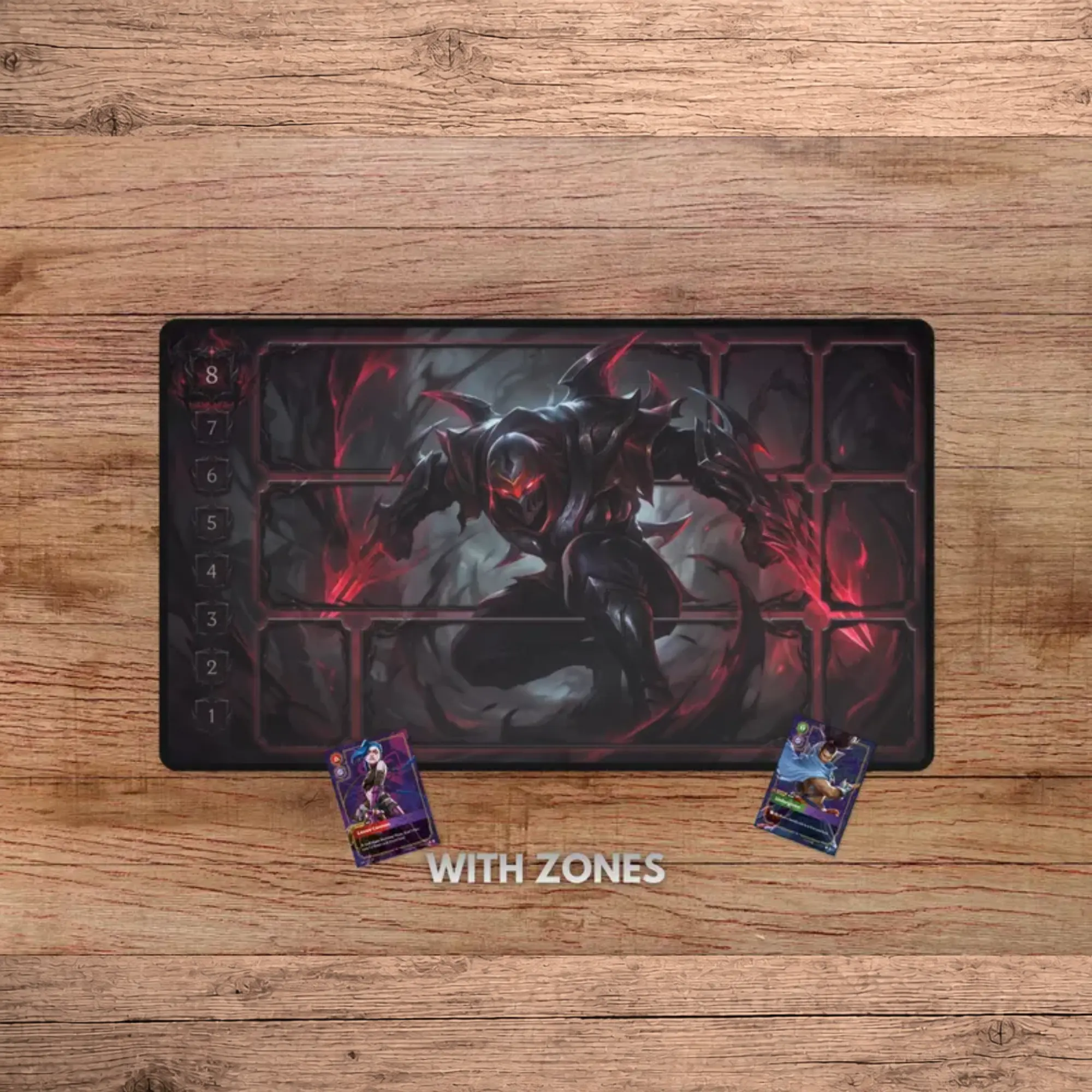Zed Riftbound Mousepad - With Themed Zones Riftbound TCG, Playmat With Zones, Lol TCG, Zed Riftbound Mat