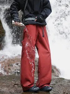 Men's Mountain Style Outdoor Pants | Water & Wind Resistant | Adjustable Cuffs | Straight Leg | Hiking Camping Commute | Trouser
