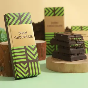1.76oz(50g)*6pcs Dibi Chocolate bar,Tasty  Pistachio Sauce Filled Chocolate, Rich And Crispy, Rich Taste, Six yuan to pack large portions.Independent packaging,  preferred gift for gifting, Father's Day gift, Valentine's Day gift